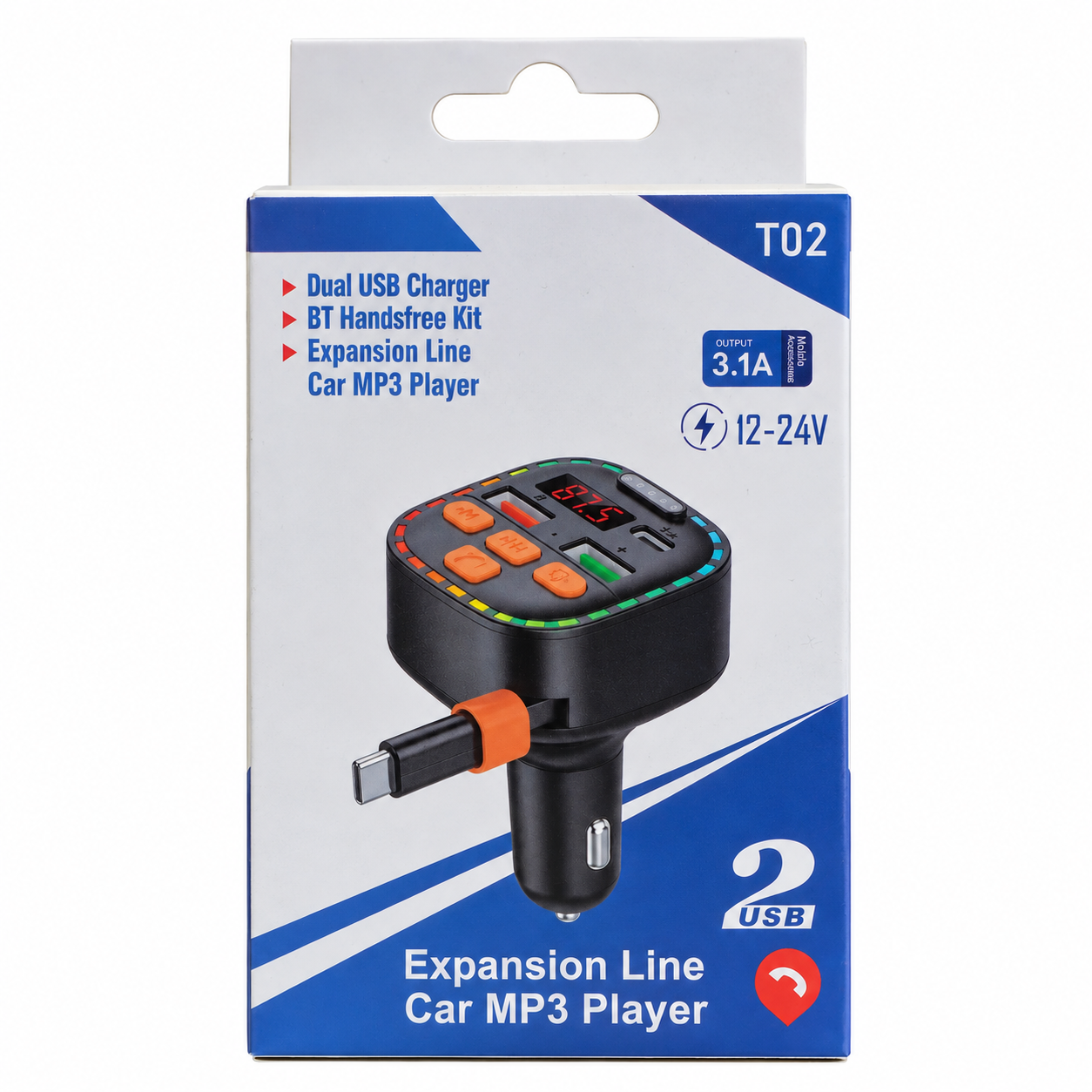 Трансмитер mP3 с TYPE C кабел