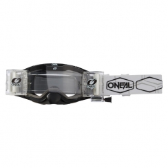 Мотокрос Очила O'Neal B-30 Roll Off HEXX V.22 Black/White - Clear