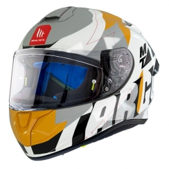 Каска за Мотор MT Targo Pro Biger Gloss Pearl Yellow