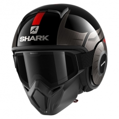 Каска Shark Street-Drak Tribute Black/Chrome/Red