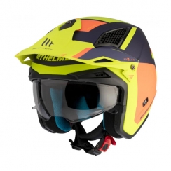 Каска MT District SV S Analog D27 Matt Orange/Fluo Yellow