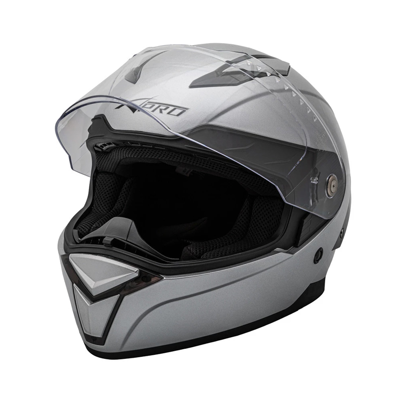 Каска за Мотор A-Pro Badge Silver