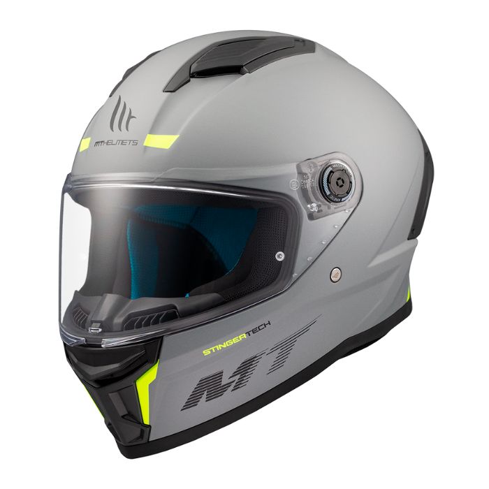 Каска за мотор MT Stinger 2 Solid A12 Gloss Grey
