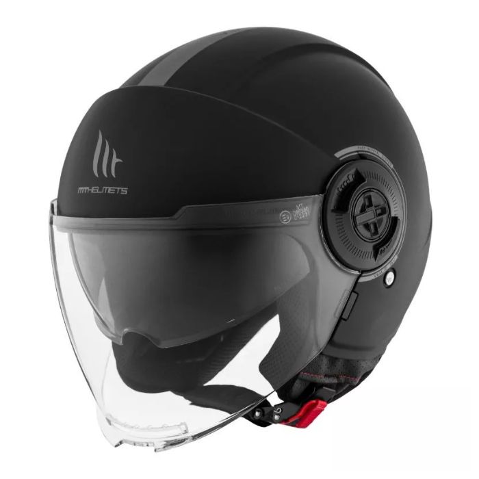 Каска за скутер MT Viale S Solid A1 (Matt Black)