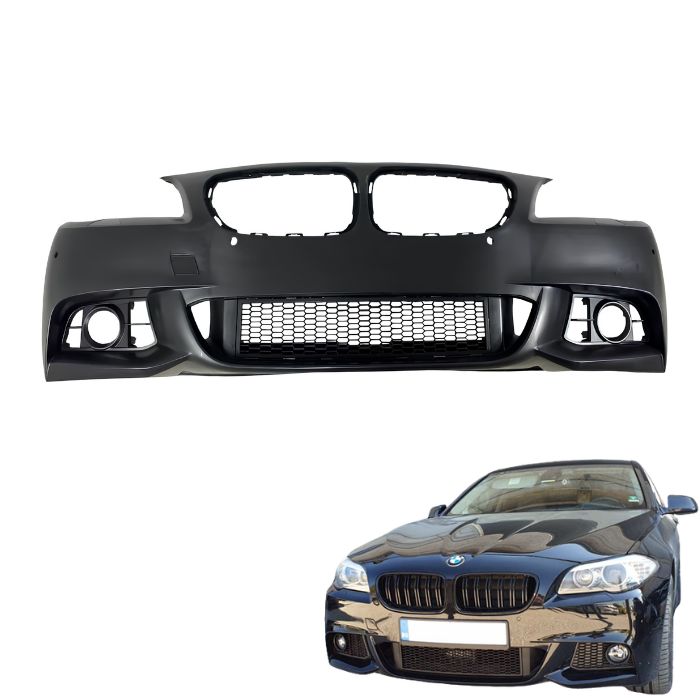 Предна броня съвместима с BMW F10 (2014+) - M-Tech Дизайн с отвори за парктроник