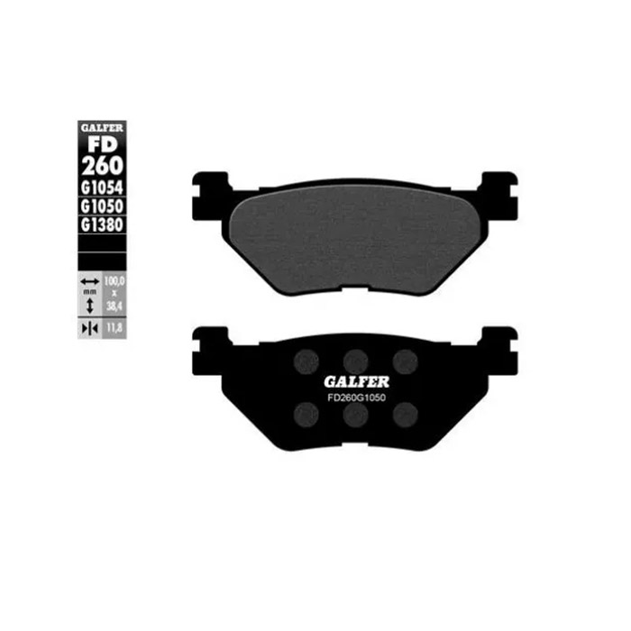Задни мото накладки Galfer SCOOTER FD260G1050