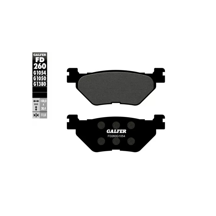 Задни мото накладки Galfer SEMI METAL FD260G1054