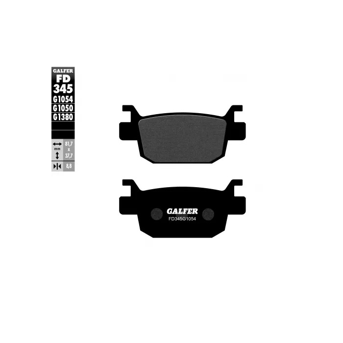 Задни мото накладки Galfer SEMI METAL FD345G1054
