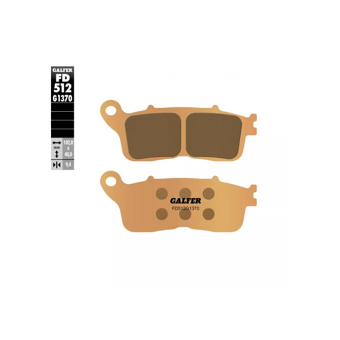 Задни мото накладки Galfer SINTERED COMPOUND FD512G1370