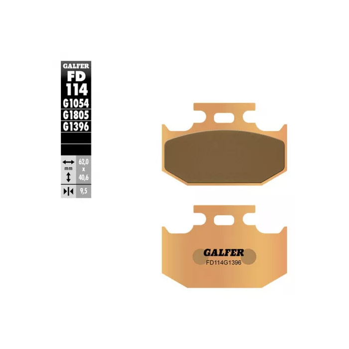 Задни мото накладки Galfer SINTERED FD114G1396