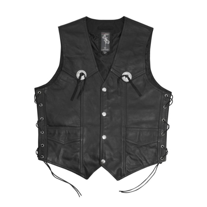 Кожен мото елек A-Pro Gambler Black