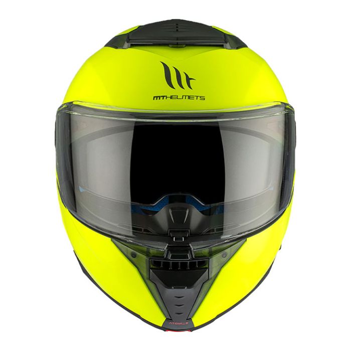 Каска за мотор MT Atom 2 SV A3 Solid Gloss Fluo Yellow