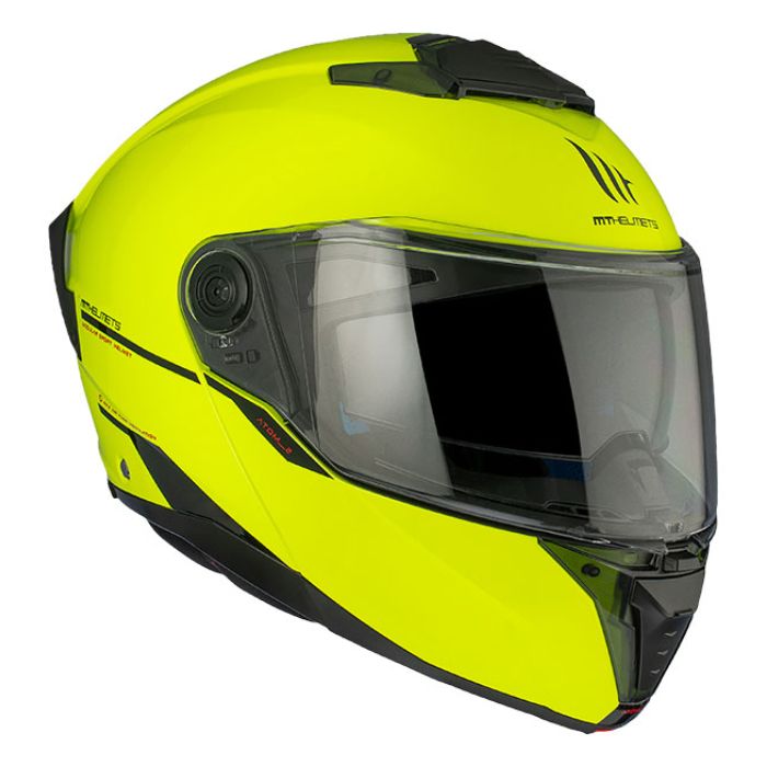 Отваряема каска MT Atom 2 SV A3 Solid Gloss Fluo Yellow